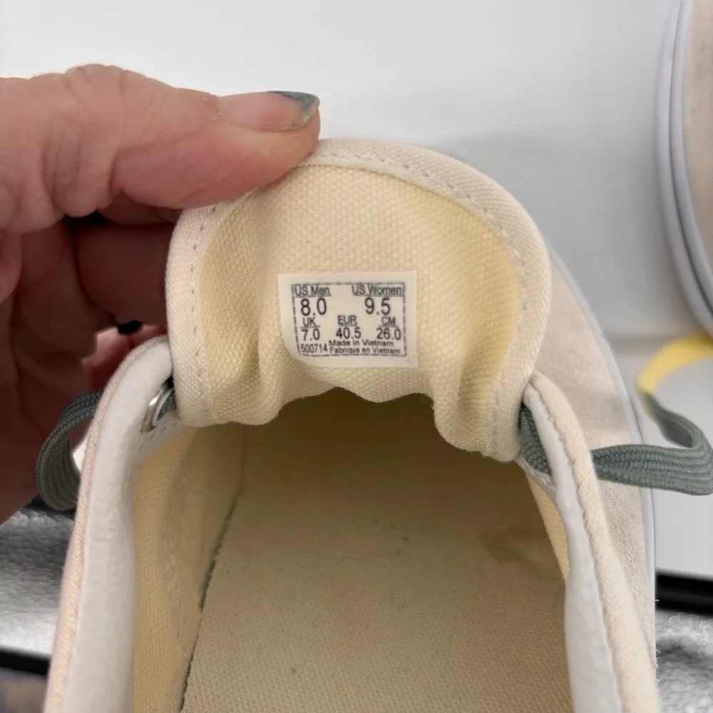 Vans UV‎ Dreams Era Suede Canvas Cream Low Top Sneakers Men 8 Women 9.5 NWOT